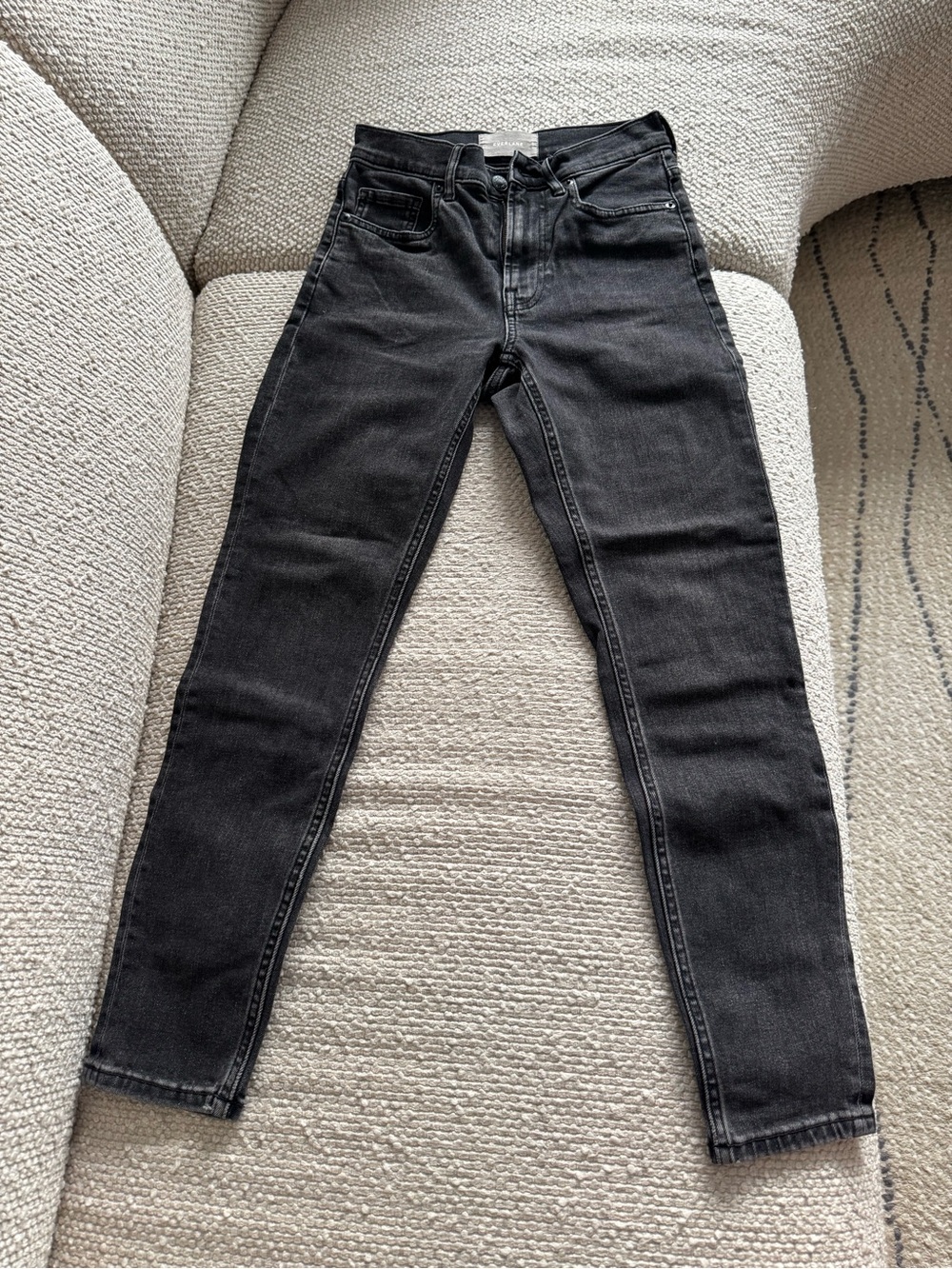 Everlane Black Wash Denim Slim Jean